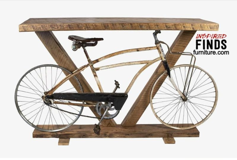 Rustic Bicycle Console Table Inspired Finds